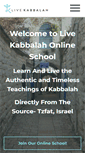 Mobile Screenshot of livekabbalah.com